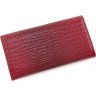 Червоний гаманець з якісної шкіри під рептилію KARYA (1060-507) - 3