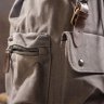 Багатофункціональний текстильний рюкзак сірого кольору Vintage (20133) - 2