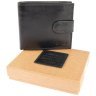 Чоловіче портмоне з гладкої шкіри на кнопці з RFID-захистом Ashwood 1222 VT чорного кольору 95425 фото №10 Чоловіче портмоне з гладкої шкіри на кнопці з RFID-захистом Ashwood 1222 VT чорного кольору 95425 modnotak фото - 10