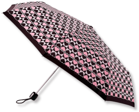 Женский зонт Fulton L354 Minilite-2 Harlequin Heart (складной, механика, с принтом разноцветных сердечек) 95525
