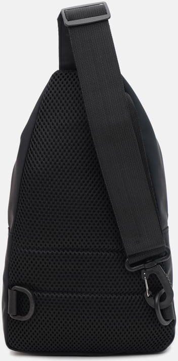 Чорна сумка-рюкзак з текстилю з двома автономними відділами Monsen (19407)