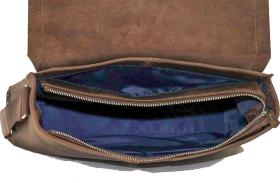 Мужская наплечная сумка коричневого цвета VATTO (11667) - 2