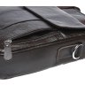 Чоловіча вертикальна сумка коричневого кольору з натуральної шкіри з ручками Borsa Leather (21329) - 6