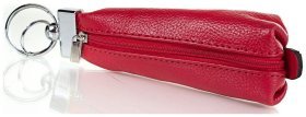 Женская ключница из фактурной кожи Desisan 107225 красного цвета