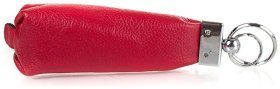 Женская ключница из фактурной кожи Desisan 107225 красного цвета