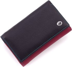 Жіночий різнокольоровий гаманець середнього розміру на магнітах ST Leather 1767325