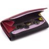 Женский разноцветный кожаный кошелек среднего размера на магнитах ST Leather 1767325 - 4
