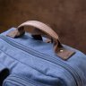 Темно-синій текстильний дорожній рюкзак на блискавичної застібці Vintage (20621) - 9