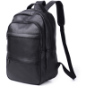 Кожаный городской рюкзак хорошего качества в черном цвете Tiding Bag (19439) - 1