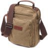 Мужская текстильная сумка-барсетка оливкового цвета Vintage 2422238 - 1