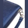 Красивый женский кошелек синего цвета из натуральной кожи флотар CANPELLINI (2421616) - 3