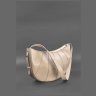 Кожаная женская сумка светло-бежевого цвета с одной лямкой BlankNote Круассан 78925 - 2