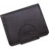 Чорний гаманець з натуральної шкіри з вираженою зернистістю Tony Bellucci (12433) - 3