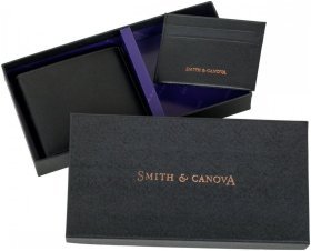 Шкіряний набір з гаманця та картхолдера для чоловіка Smith&Canova 69725