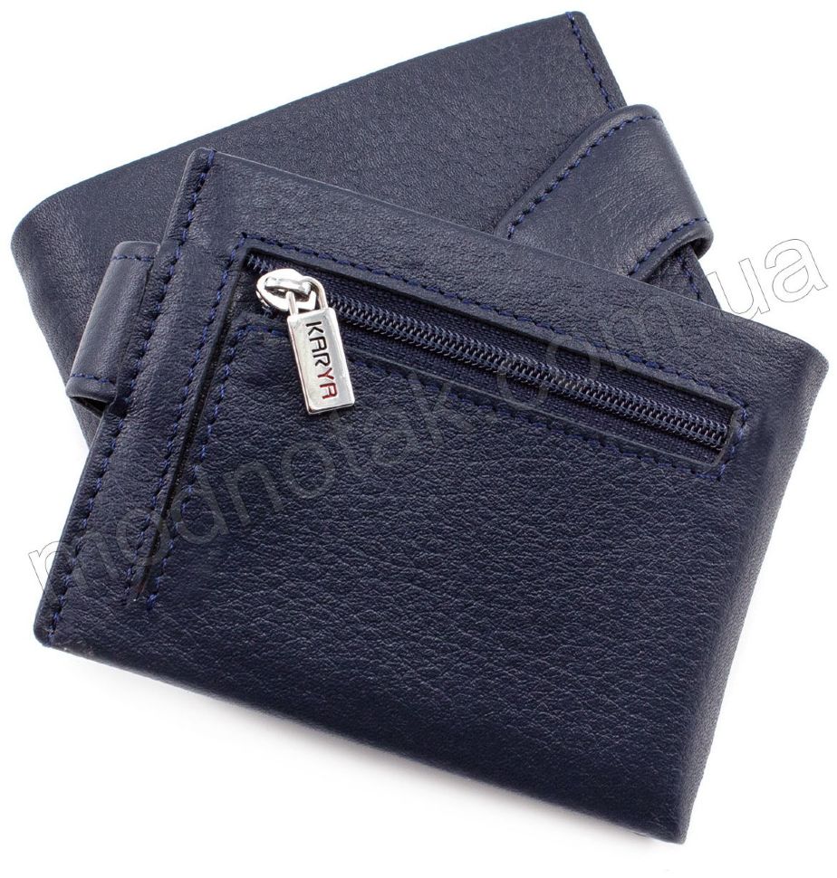 Синего цвета мужское портмоне с зажимом KARYA (0944-44)