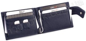 Синего цвета мужское портмоне с зажимом KARYA (0944-44)