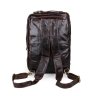 Чоловіча сумка-трансформер темно-коричневого кольору із натуральної шкіри John McDee (19750) - 6