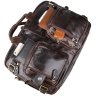 Чоловіча сумка-трансформер темно-коричневого кольору із натуральної шкіри John McDee (19750) - 7