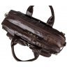 Чоловіча сумка-трансформер темно-коричневого кольору із натуральної шкіри John McDee (19750) - 10