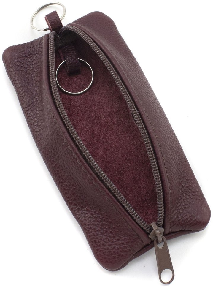 Марсалова довга жіноча ключниця із натуральної шкіри флотар ST Leather 70826