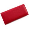 Червоний шкіряний гаманець на магнітній фіксації ST Leather (16808) - 3