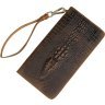 Оригинальный мужской кожаный клатч с фактурой под крокодила VINTAGE STYLE (14366) - 1