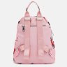 Рожевий жіночий рюкзак із текстилю з принтом Monsen 71826 - 4