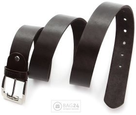 Мужской ремень из натуральной кожи SHVIGEL 13785 Коричневый