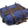 Синяя текстильная мужская сумка с секцией под ноутбук 15 дюймов TARWA (19939) - 5