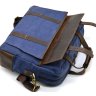 Синяя текстильная мужская сумка с секцией под ноутбук 15 дюймов TARWA (19939) - 8