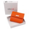 Оригинальное кожаное портмоне оранжевого цвета KARYA (1065-031) - 6