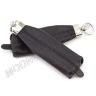 Чорна шкіряна ключниця на блискавки (фактурна шкіра) ST Leather (40015) - 3