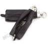 Чорна шкіряна ключниця на блискавки (фактурна шкіра) ST Leather (40015) - 2