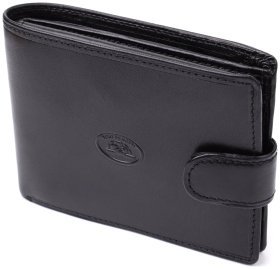 Портмоне мужское из натуральной кожи итальянского производства Tony Perotti 103326 Черного цвета