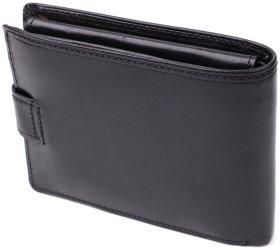 Портмоне мужское из натуральной кожи итальянского производства Tony Perotti 103326 Черного цвета