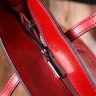 Бордова сумка жіноча великого розміру з натуральної шкіри з довгими ручками Vintage (2422076) - 9