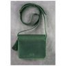 Женская бохо-сумка из натуральной кожи зеленого цвета BlankNote Лилу (12622) - 4