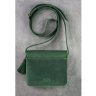 Женская бохо-сумка из натуральной кожи зеленого цвета BlankNote Лилу (12622) - 4