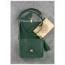 Женская бохо-сумка из натуральной кожи зеленого цвета BlankNote Лилу (12622) - 6