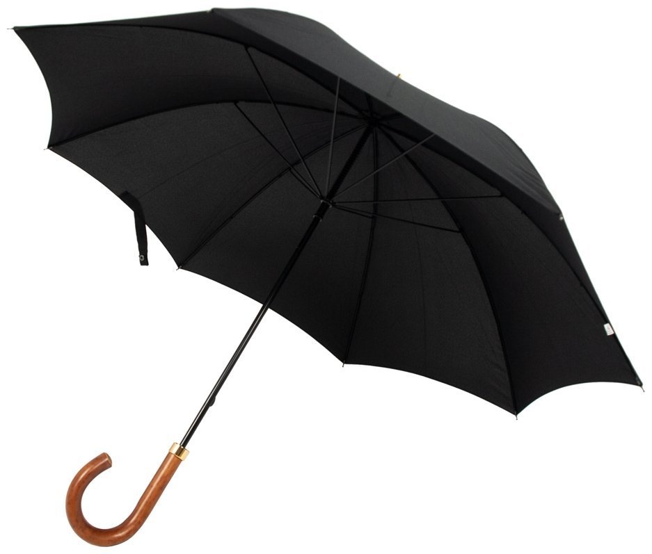 Мужской зонт-трость Fulton Consul G808 Black (Однотонный черный) 93826 modnotak фото №5