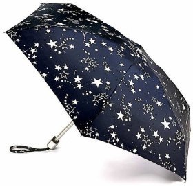 Зонт женский Fulton L501 Tiny-2 Night Sky (Механический, синего цвета с принтом ночного неба) 94126