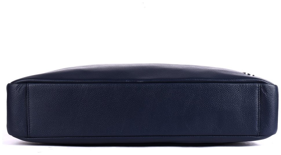 Мужская сумка из качественной прочной кожи для ноутбука до 15" Brampton London Commandeer 94526 синего цвета modnotak фото №6