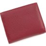 Темно-красный кошелек двойного сложения из натуральной кожи Marco Coverna (18887) - 3