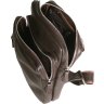 Повсякденна чоловіча сумка-слінг із натуральної коричневої шкіри Vip Collection (21093) - 2