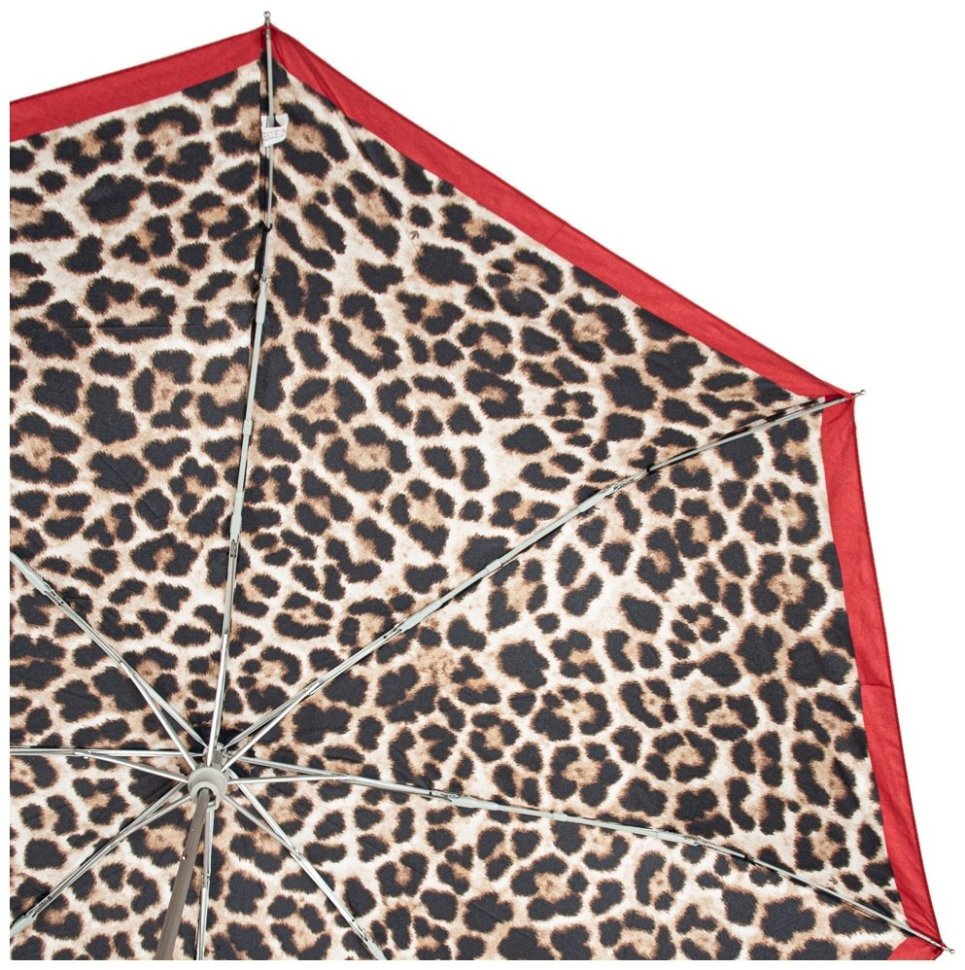 Зонт женский складной Fulton Minilite-2 L354 Lusterous Leopard (механика, с принтом леопарда) 95426 modnotak фото №9