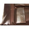 Современная мужская кожаная сумка коричневого цвета VATTO (12067) - 7