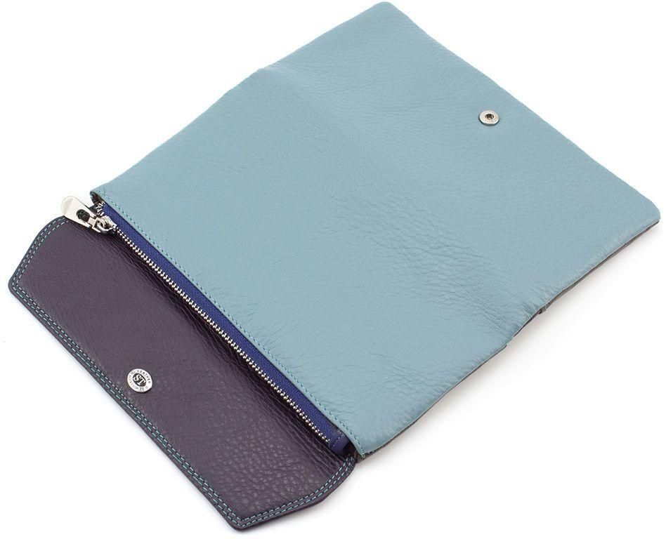 Шкіряний жіночий гаманець з кольоровими вставками ST Leather (16015)