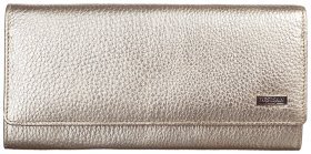 Кошелек из фактурной кожи золотистого цвета на кнопке Desisan 107326 для женщин