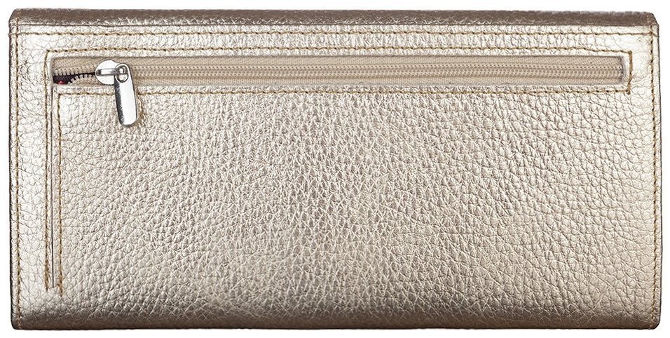 Кошелек из фактурной кожи золотистого цвета на кнопке Desisan 107326 для женщин modnotak фото №2