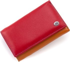Цветной женский кошелек среднего размера из натуральной кожи ST Leather 1767326